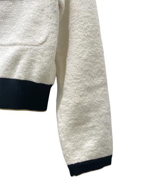 CHANEL（シャネル）CHANEL (シャネル) ココマークパイルカーディガン ホワイト サイズ:36の古着・服飾アイテム