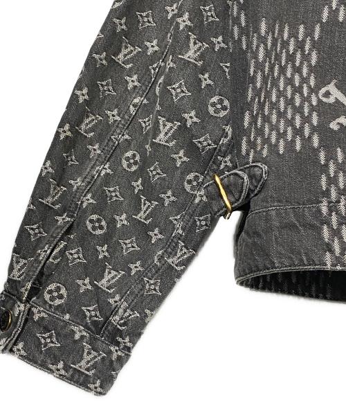LOUIS VUITTON（ルイ ヴィトン）LOUIS VUITTON (ルイ ヴィトン) Giant Damier Waves Monogram Denim Jacket グレー サイズ:54の古着・服飾アイテム