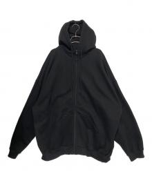 BALENCIAGA（バレンシアガ）の古着「 Black Pillow Zip-Up Hoodie」｜ブラック