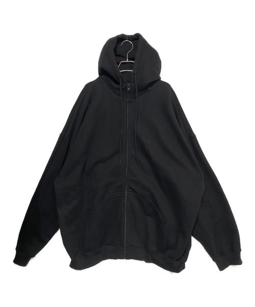BALENCIAGA（バレンシアガ）BALENCIAGA (バレンシアガ)  Black Pillow Zip-Up Hoodie ブラック サイズ:Lの古着・服飾アイテム