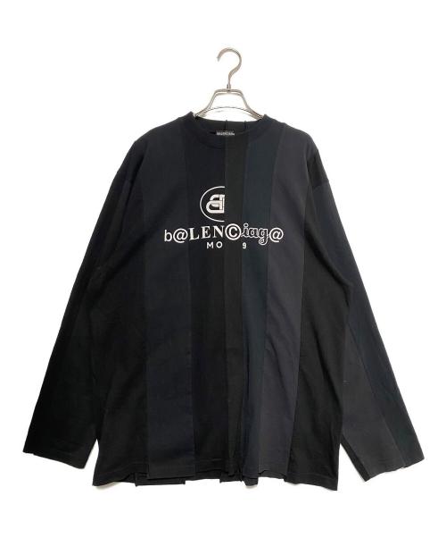 BALENCIAGA（バレンシアガ）BALENCIAGA (バレンシアガ) 再構築ロングスリーブTシャツ ブラック サイズ:Sの古着・服飾アイテム