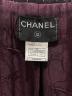 中古・古着 CHANEL (シャネル) Plum Tweed Jacket/ココボタンツィードジャケット パープル サイズ:42：250000円