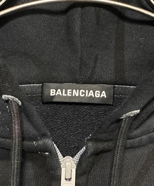BALENCIAGA（バレンシアガ）BALENCIAGA (バレンシアガ) ロゴジップパーカー ブラック サイズ:Sの古着・服飾アイテム