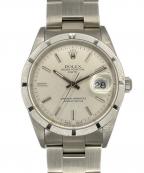 ROLEXロレックス）の古着「Oyster Perpetual Date 34 オイスターパーペチュアルデイト 34mm Ref.15210 シルバー文字盤」｜シルバー文字盤