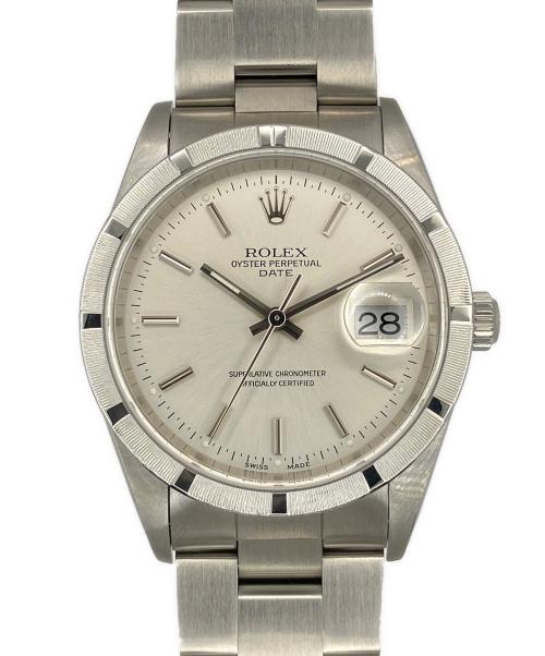 ROLEX（ロレックス）ROLEX (ロレックス) Oyster Perpetual Date 34 オイスターパーペチュアルデイト 34mm Ref.15210 シルバー文字盤 シルバー文字盤 サイズ:34mm/19.0㎝の古着・服飾アイテム