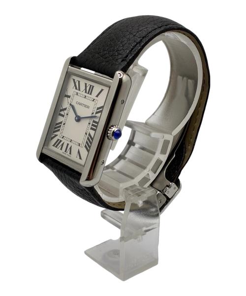 Cartier（カルティエ）Cartier (カルティエ) タンクソロ LM/Tank Solo/Ref.WSTA0028 シルバー文字盤 サイズ:LMの古着・服飾アイテム