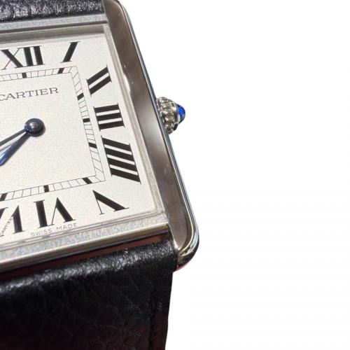 Cartier（カルティエ）Cartier (カルティエ) タンクソロ LM/Tank Solo/Ref.WSTA0028 シルバー文字盤 サイズ:LMの古着・服飾アイテム