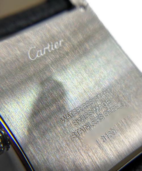 Cartier（カルティエ）Cartier (カルティエ) タンクソロ LM/Tank Solo/Ref.WSTA0028 シルバー文字盤 サイズ:LMの古着・服飾アイテム