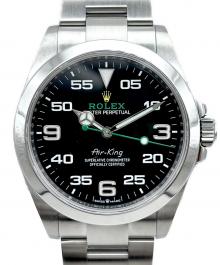 ROLEX（ロレックス）の古着「Oyster Perpetual Air-King エアキング Ref.126900 黒文字盤」｜黒文字盤