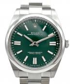 ROLEXロレックス）の古着「Oyster Perpetual 41 オイスター パーペチュアル 41 Ref.124300 グリーン文字盤」｜グリーン文字盤