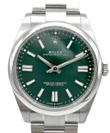 ROLEX（ロレックス）の古着「Oyster Perpetual 41 オイスター パーペチュアル 41 Ref.124300 グリーン文字盤」｜グリーン文字盤