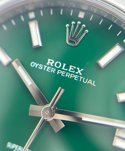 ROLEX（ロレックス）ROLEX (ロレックス) Oyster Perpetual 41 オイスター パーペチュアル 41 Ref.124300 グリーン文字盤 グリーン文字盤 サイズ:41mm/18cmの古着・服飾アイテム