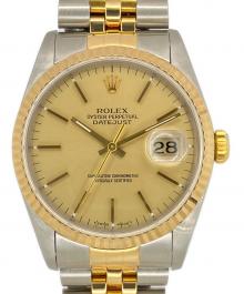 ROLEX（ロレックス）の古着「Datejust 36 デイトジャスト36 Ref:16233 シャンパン文字盤」｜シャンパン文字盤