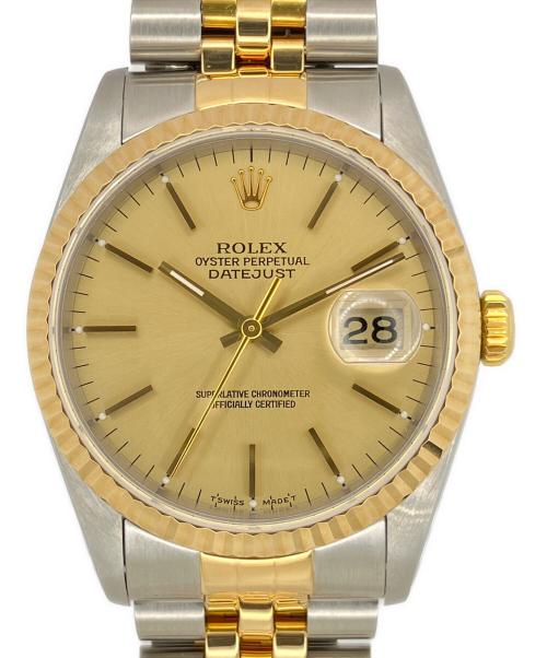ROLEX（ロレックス）ROLEX (ロレックス) Datejust 36 デイトジャスト36 Ref:16233 シャンパン文字盤 シャンパン文字盤 サイズ:36mm/20㎝の古着・服飾アイテム