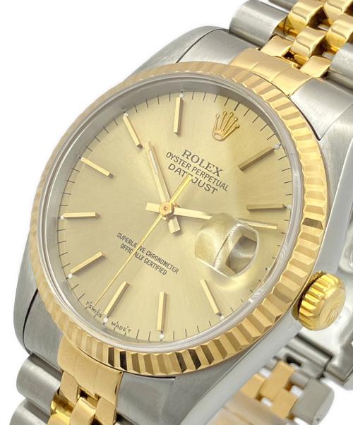 ROLEX（ロレックス）ROLEX (ロレックス) Datejust 36 デイトジャスト36 Ref:16233 シャンパン文字盤 シャンパン文字盤 サイズ:36mm/20㎝の古着・服飾アイテム