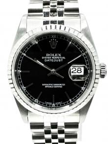ROLEX（ロレックス）の古着「Datejust 36 デイトジャスト36 Ref.16220 36mm 黒文字盤」｜黒文字盤