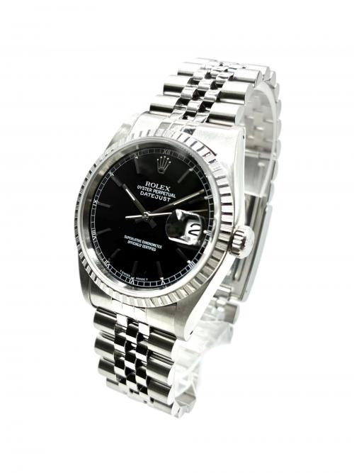 ROLEX（ロレックス）ROLEX (ロレックス) Datejust 36 デイトジャスト36 Ref.16220 36mm 黒文字盤 黒文字盤 サイズ:36mm/19㎝の古着・服飾アイテム