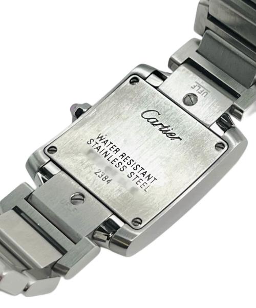 Cartier（カルティエ）Cartier (カルティエ) タンクフランセーズSM Ref.W51028Q3 シェル文字盤 ピンクシェル文字盤 サイズ:20mm/17cmの古着・服飾アイテム