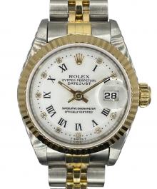 ROLEX（ロレックス）の古着「Datejust 26 10P Diamond Ref.69173G/デイトジャスト26/」｜ホワイト文字盤