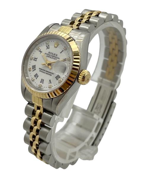 ROLEX（ロレックス）ROLEX (ロレックス) Datejust 26 10P Diamond Ref.69173G/デイトジャスト26/ ホワイト文字盤 サイズ:26cm/16cmの古着・服飾アイテム