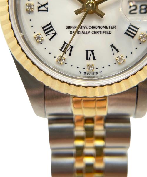 ROLEX（ロレックス）ROLEX (ロレックス) Datejust 26 10P Diamond Ref.69173G/デイトジャスト26/ ホワイト文字盤 サイズ:26cm/16cmの古着・服飾アイテム