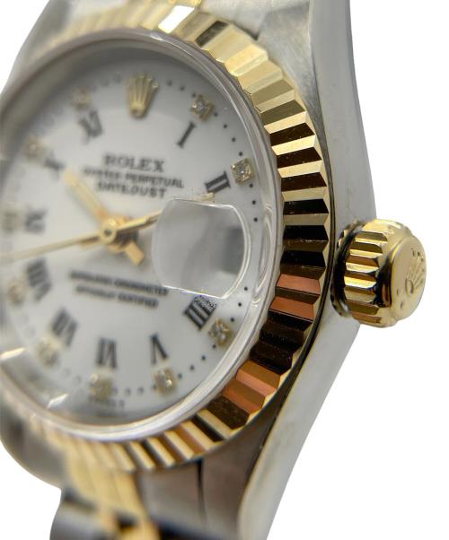 ROLEX（ロレックス）ROLEX (ロレックス) Datejust 26 10P Diamond Ref.69173G/デイトジャスト26/ ホワイト文字盤 サイズ:26cm/16cmの古着・服飾アイテム