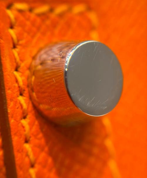 HERMES（エルメス）HERMES (エルメス) バーキン30/シルバー金具/ヴォーエプソン/オレンジ系/▢R刻印 オレンジ系 サイズ:30の古着・服飾アイテム