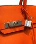 中古・古着 HERMES (エルメス) バーキン30/シルバー金具/ヴォーエプソン/オレンジ系/▢R刻印 オレンジ系 サイズ:30：1800000円