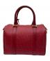 FENDI (フェンディ) ズッキーノ柄 ミニボストンバッグ レッド：130000円