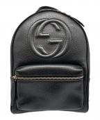 GUCCIグッチ）の古着「ソーホー インターロッキングG リュックサック」｜ブラック