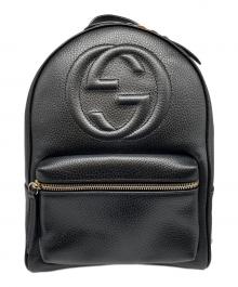 GUCCI（グッチ）の古着「ソーホー インターロッキングG リュックサック」｜ブラック
