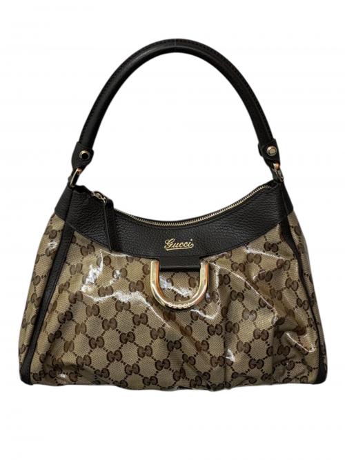 GUCCI（グッチ）GUCCI (グッチ) ワンショルダーバッグ ベージュ×ブラウン サイズ:-の古着・服飾アイテム