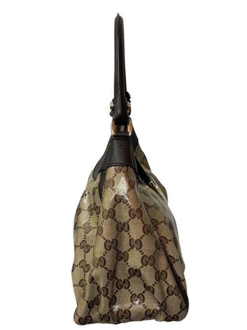 GUCCI（グッチ）GUCCI (グッチ) ワンショルダーバッグ ベージュ×ブラウン サイズ:-の古着・服飾アイテム