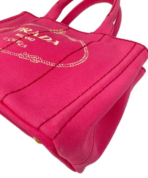 PRADA（プラダ）PRADA (プラダ) カナパ/ショルダーバッグ ショッキングピンクの古着・服飾アイテム