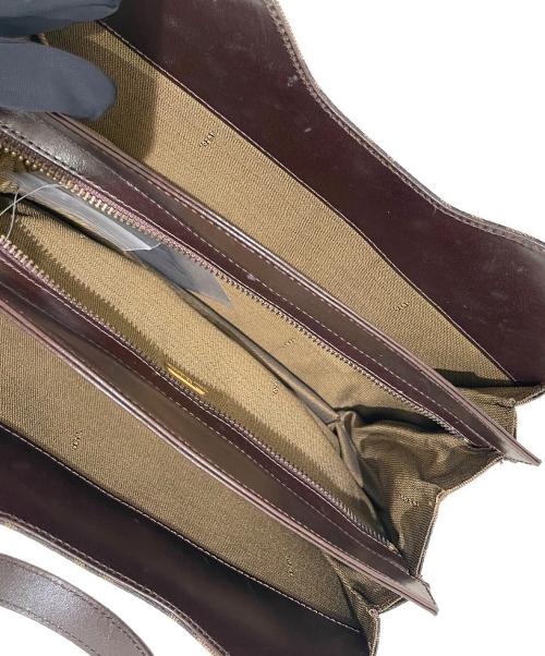 FENDI（フェンディ）FENDI (フェンディ) FFロゴハンドバッグ ブラウンの古着・服飾アイテム