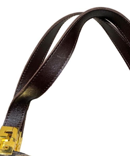 FENDI（フェンディ）FENDI (フェンディ) FFロゴハンドバッグ ブラウンの古着・服飾アイテム