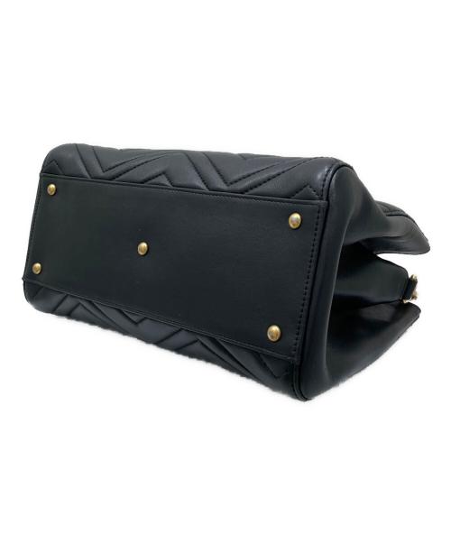 GUCCI（グッチ）GUCCI (グッチ) GGマーモント 2WAYショルダーバッグ ブラックの古着・服飾アイテム