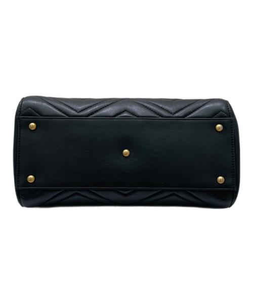 GUCCI（グッチ）GUCCI (グッチ) GGマーモント 2WAYショルダーバッグ ブラックの古着・服飾アイテム
