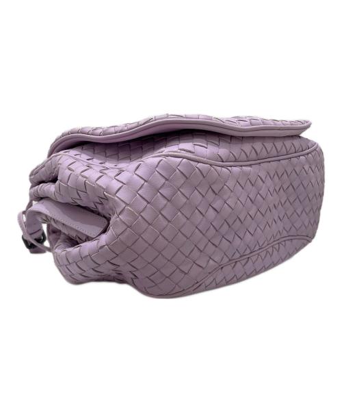 BOTTEGA VENETA（ボッテガベネタ）BOTTEGA VENETA (ボッテガベネタ) イントレチャート ショルダーバッグ パープルの古着・服飾アイテム