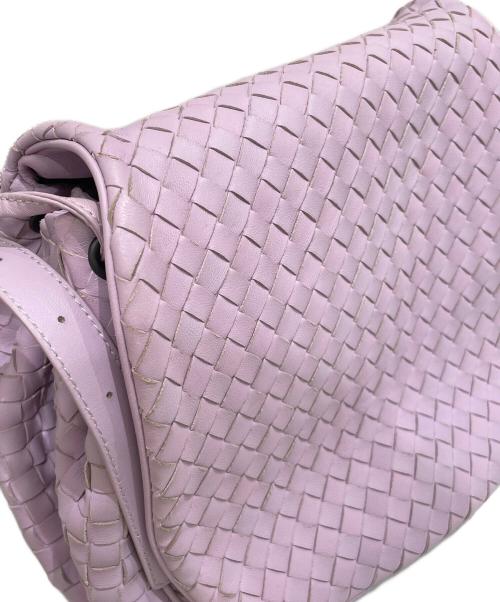 BOTTEGA VENETA（ボッテガベネタ）BOTTEGA VENETA (ボッテガベネタ) イントレチャート ショルダーバッグ パープルの古着・服飾アイテム