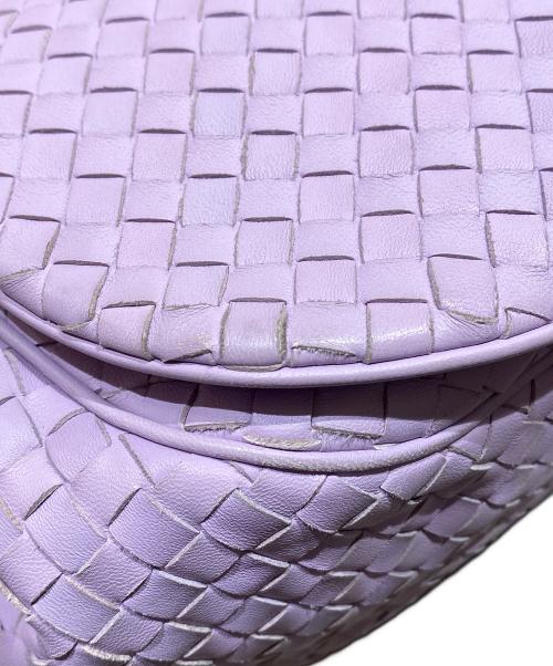 BOTTEGA VENETA（ボッテガベネタ）BOTTEGA VENETA (ボッテガベネタ) イントレチャート ショルダーバッグ パープルの古着・服飾アイテム