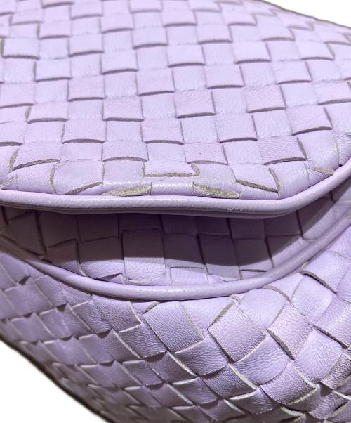BOTTEGA VENETA（ボッテガベネタ）BOTTEGA VENETA (ボッテガベネタ) イントレチャート ショルダーバッグ パープルの古着・服飾アイテム