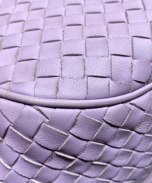 BOTTEGA VENETA（ボッテガベネタ）BOTTEGA VENETA (ボッテガベネタ) イントレチャート ショルダーバッグ パープルの古着・服飾アイテム