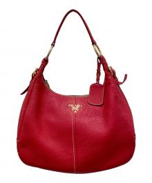 PRADA（プラダ）の古着「ヴィッテロダイノ ホーボーバッグ」｜レッド