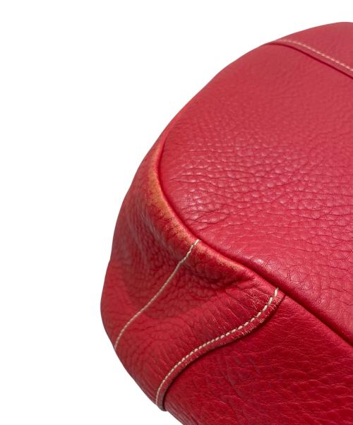 PRADA（プラダ）PRADA (プラダ) ヴィッテロダイノ ホーボーバッグ レッドの古着・服飾アイテム