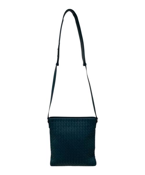 BOTTEGA VENETA（ボッテガベネタ）BOTTEGA VENETA (ボッテガベネタ) イントレチャート ショルダーバッグ グリーンの古着・服飾アイテム