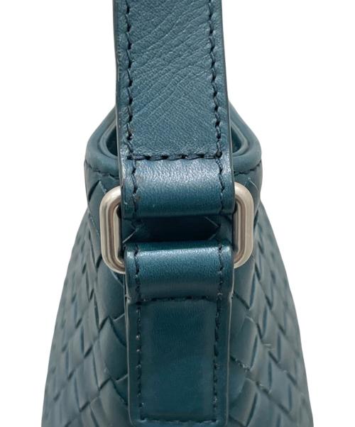 BOTTEGA VENETA（ボッテガベネタ）BOTTEGA VENETA (ボッテガベネタ) イントレチャート ショルダーバッグ グリーンの古着・服飾アイテム