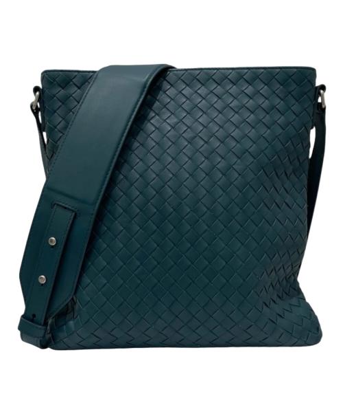 BOTTEGA VENETA（ボッテガベネタ）BOTTEGA VENETA (ボッテガベネタ) イントレチャート ショルダーバッグ グリーンの古着・服飾アイテム