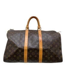 LOUIS VUITTON（ルイ ヴィトン）の古着「モノグラム キーポル45 M41428/トラベルバッグ」｜ブラウン