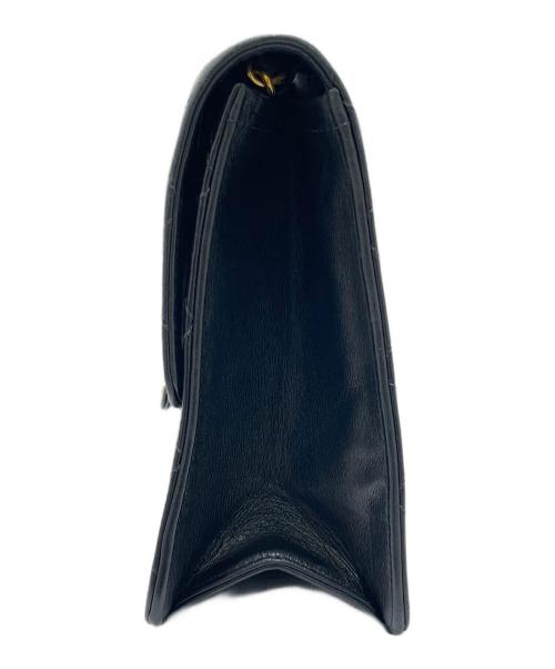 CHANEL（シャネル）CHANEL (シャネル) プッシュロックチェーンショルダーバッグ ブラックの古着・服飾アイテム